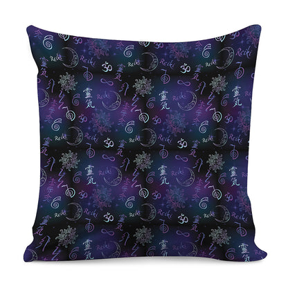 Reiki Energy Pattern Print Pillow Cover