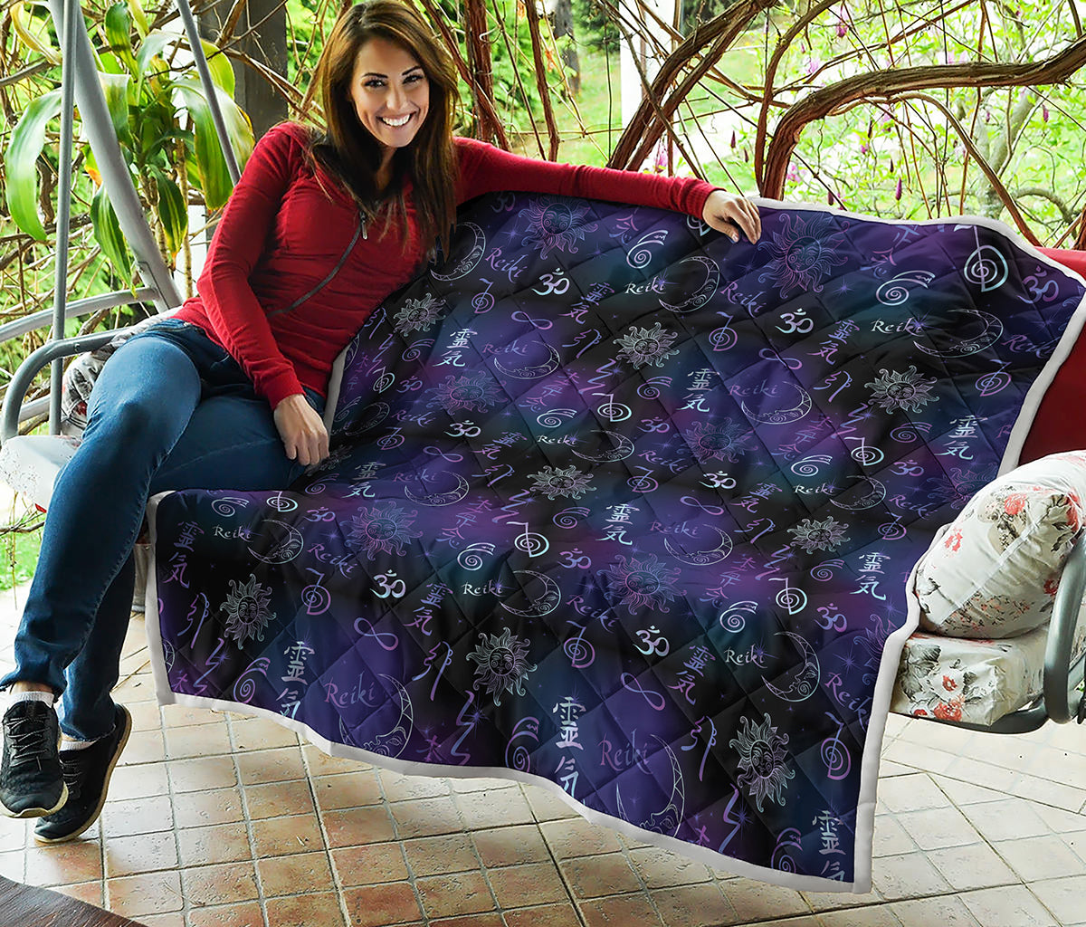 Reiki Energy Pattern Print Quilt