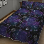 Reiki Energy Pattern Print Quilt Bed Set