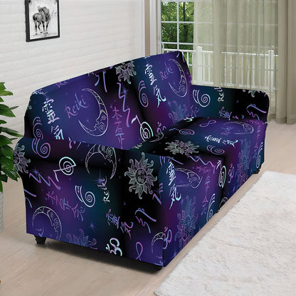 Reiki Energy Pattern Print Sofa Cover