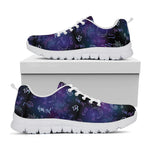 Reiki Energy Pattern Print White Sneakers