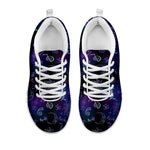 Reiki Energy Pattern Print White Sneakers