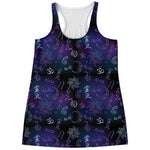 Reiki Energy Pattern Print Women's Racerback Tank Top