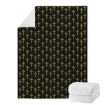 Religious Cross Pattern Print Blanket