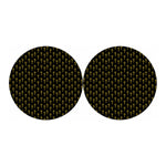 Religious Cross Pattern Print Car Coasters