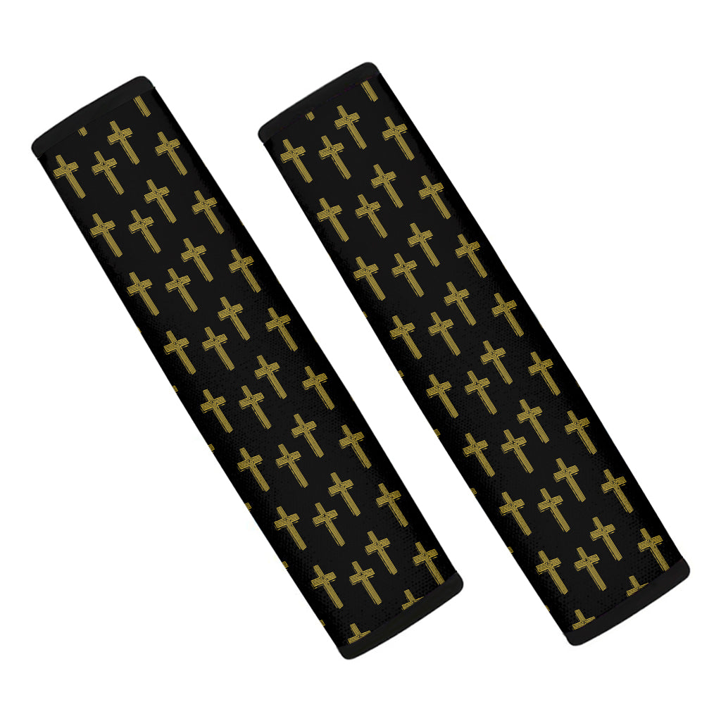 Religious Cross Pattern Print Car Seat Belt Covers