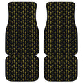 Religious Cross Pattern Print Front and Back Car Floor Mats