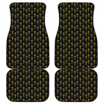 Religious Cross Pattern Print Front and Back Car Floor Mats