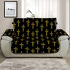 Religious Cross Pattern Print Half Sofa Protector