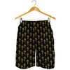 Religious Cross Pattern Print Men's Shorts