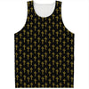 Religious Cross Pattern Print Men's Tank Top