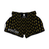 Religious Cross Pattern Print Muay Thai Boxing Shorts