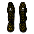 Religious Cross Pattern Print Muay Thai Shin Guards