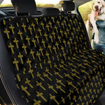 Religious Cross Pattern Print Pet Car Back Seat Cover