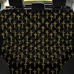 Religious Cross Pattern Print Pet Car Back Seat Cover