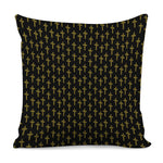 Religious Cross Pattern Print Pillow Cover