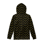 Religious Cross Pattern Print Pullover Hoodie