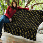 Religious Cross Pattern Print Quilt