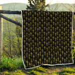 Religious Cross Pattern Print Quilt