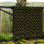Religious Cross Pattern Print Quilt