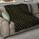 Religious Cross Pattern Print Quilt
