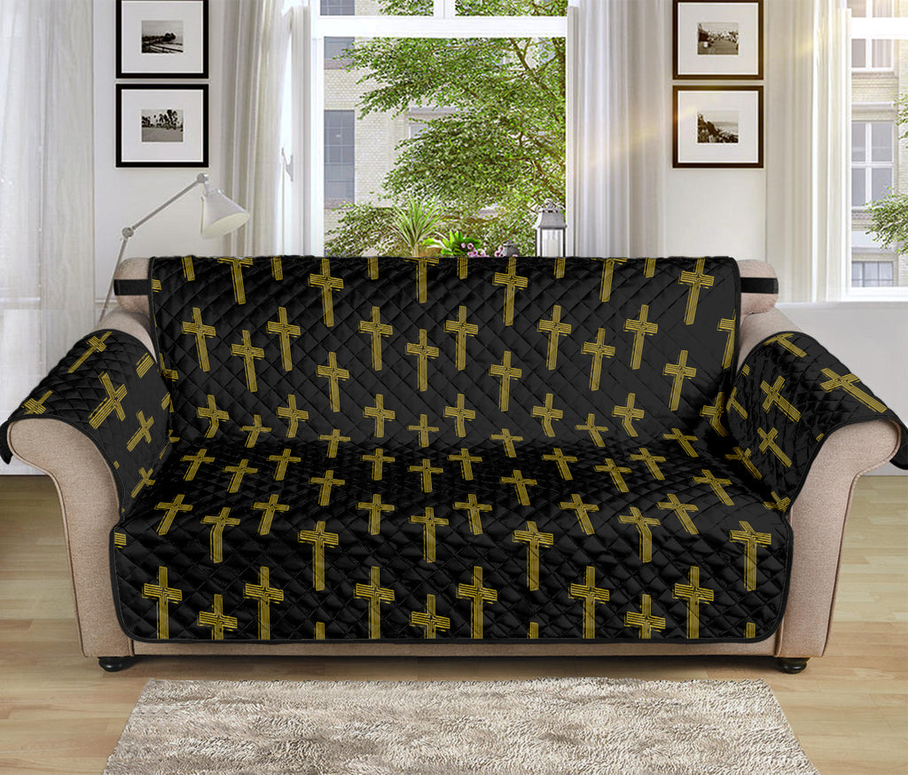 Religious Cross Pattern Print Sofa Protector