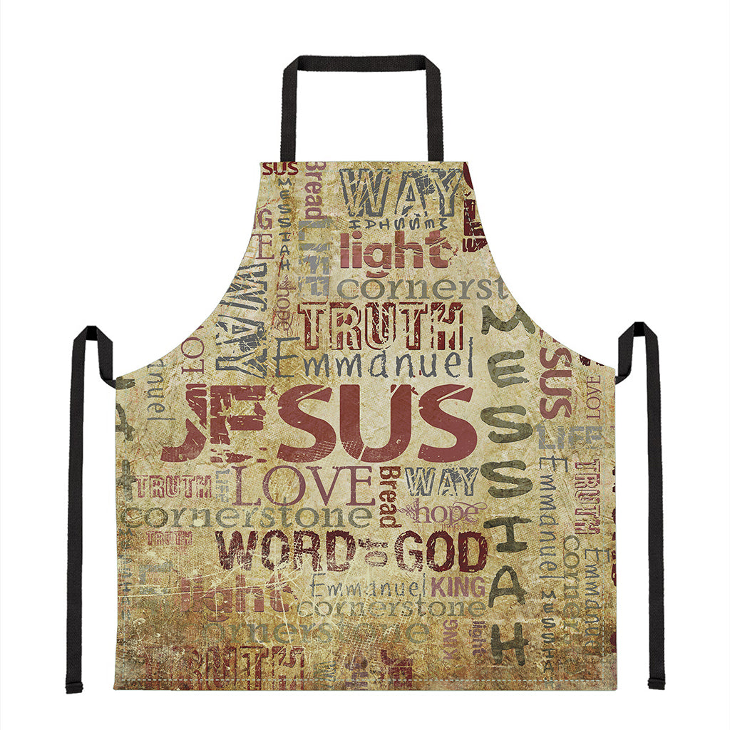 Religious Word Of God Print Apron