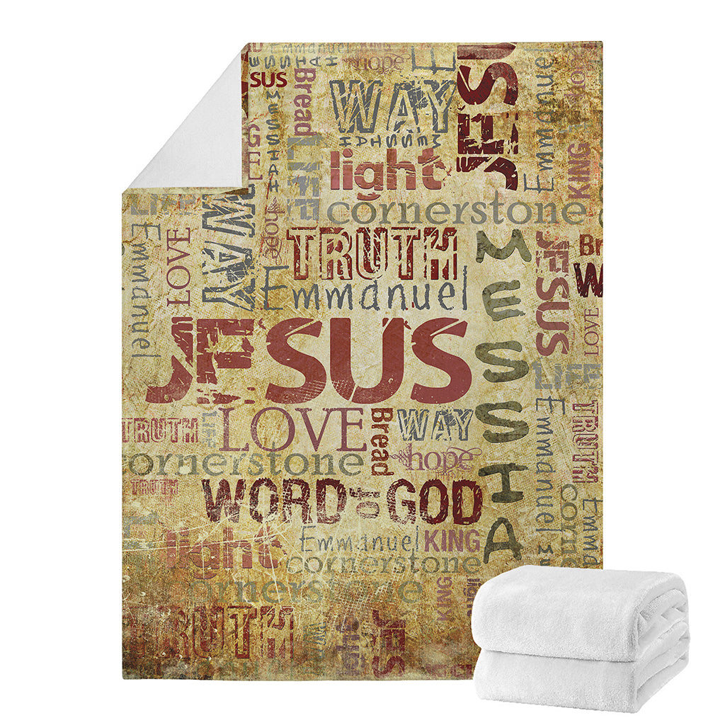 Religious Word Of God Print Blanket