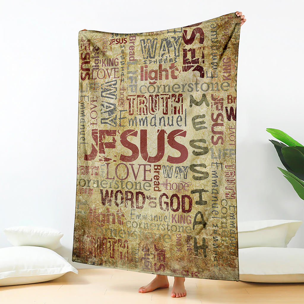 Religious Word Of God Print Blanket