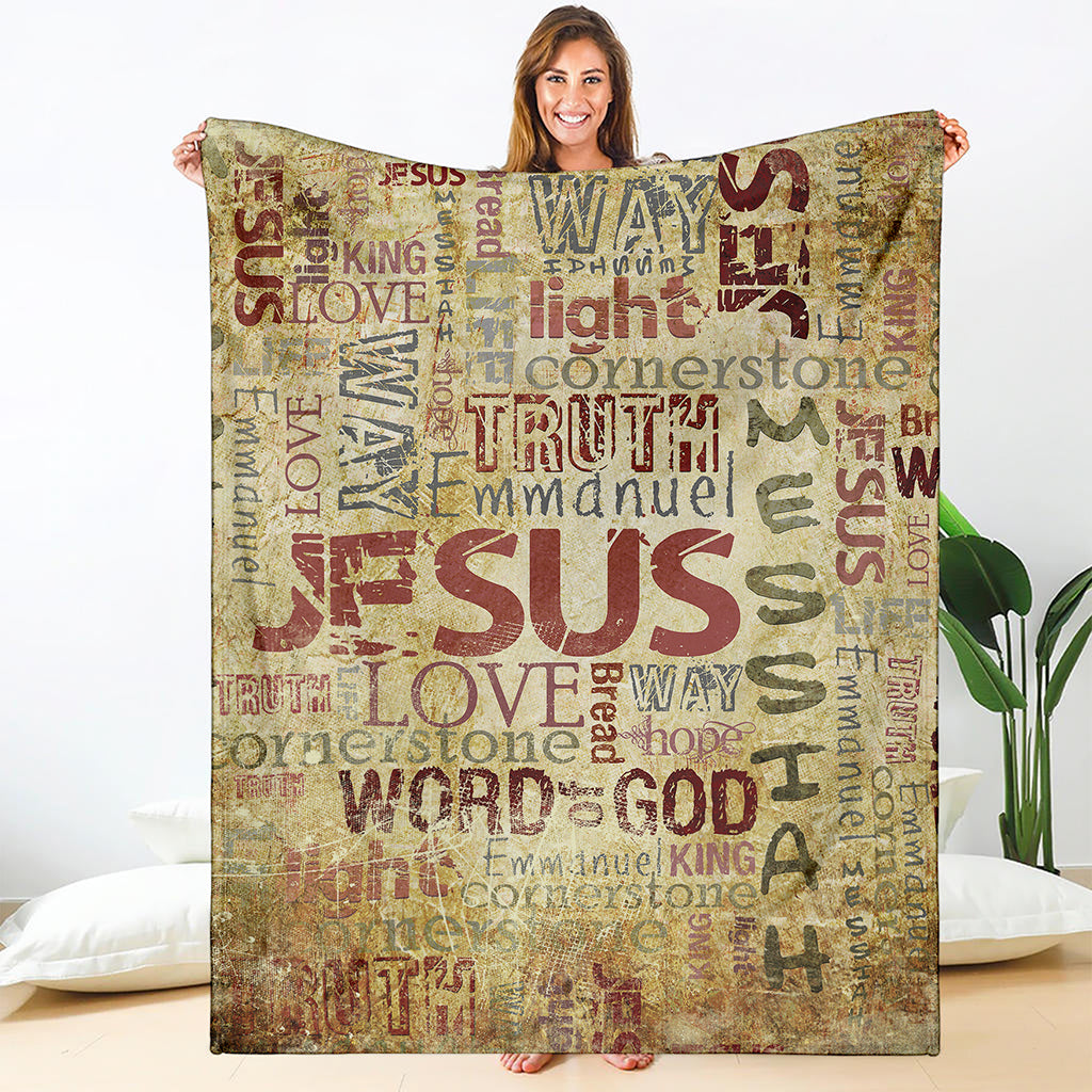 Religious Word Of God Print Blanket