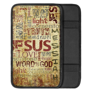 Religious Word Of God Print Car Center Console Cover