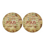 Religious Word Of God Print Car Coasters