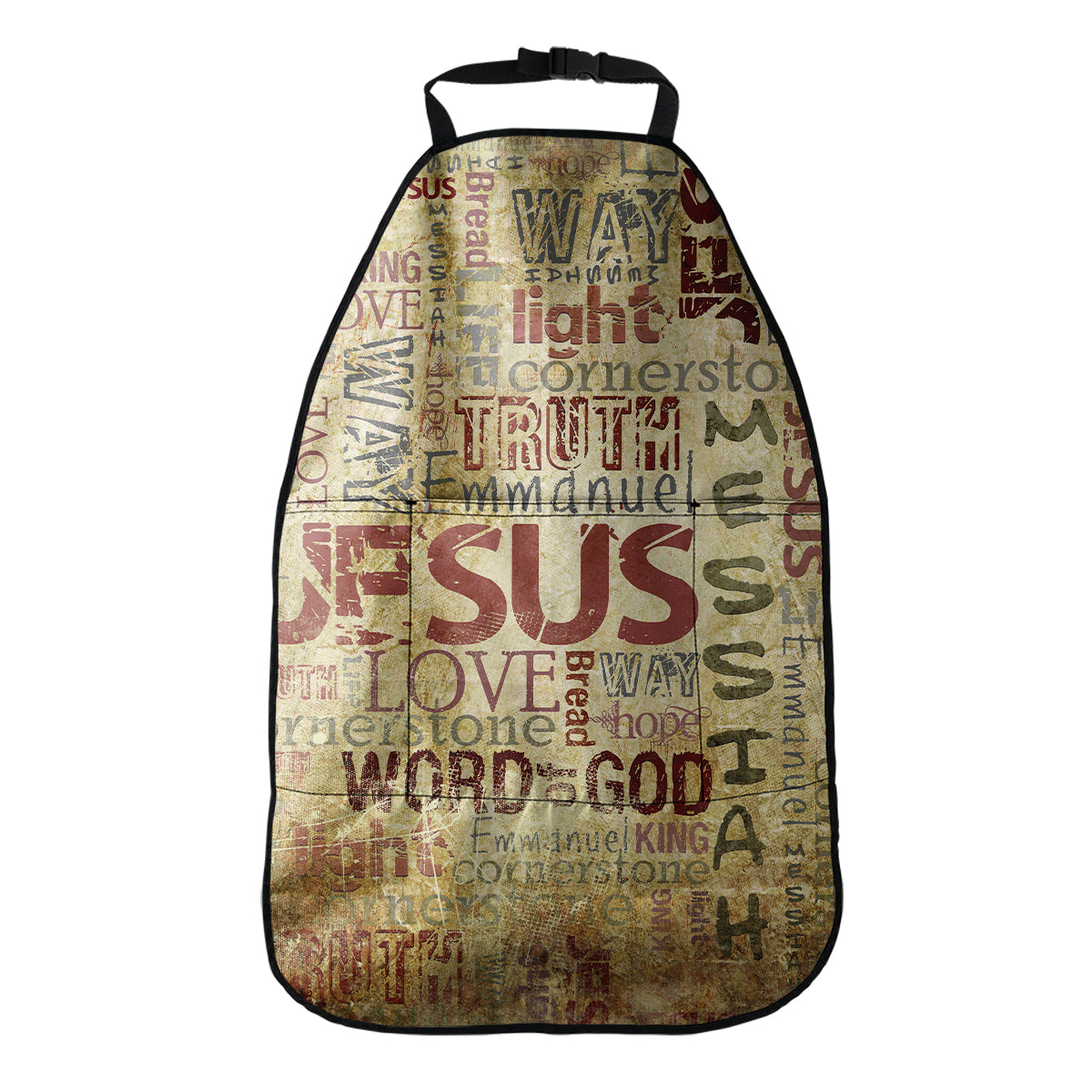 Religious Word Of God Print Car Seat Organizers