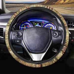 Religious Word Of God Print Car Steering Wheel Cover