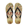 Religious Word Of God Print Flip Flops