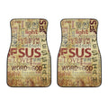 Religious Word Of God Print Front Car Floor Mats