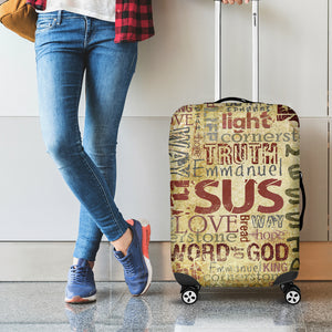 Religious Word Of God Print Luggage Cover