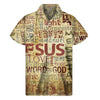 Religious Word Of God Print Men's Short Sleeve Shirt