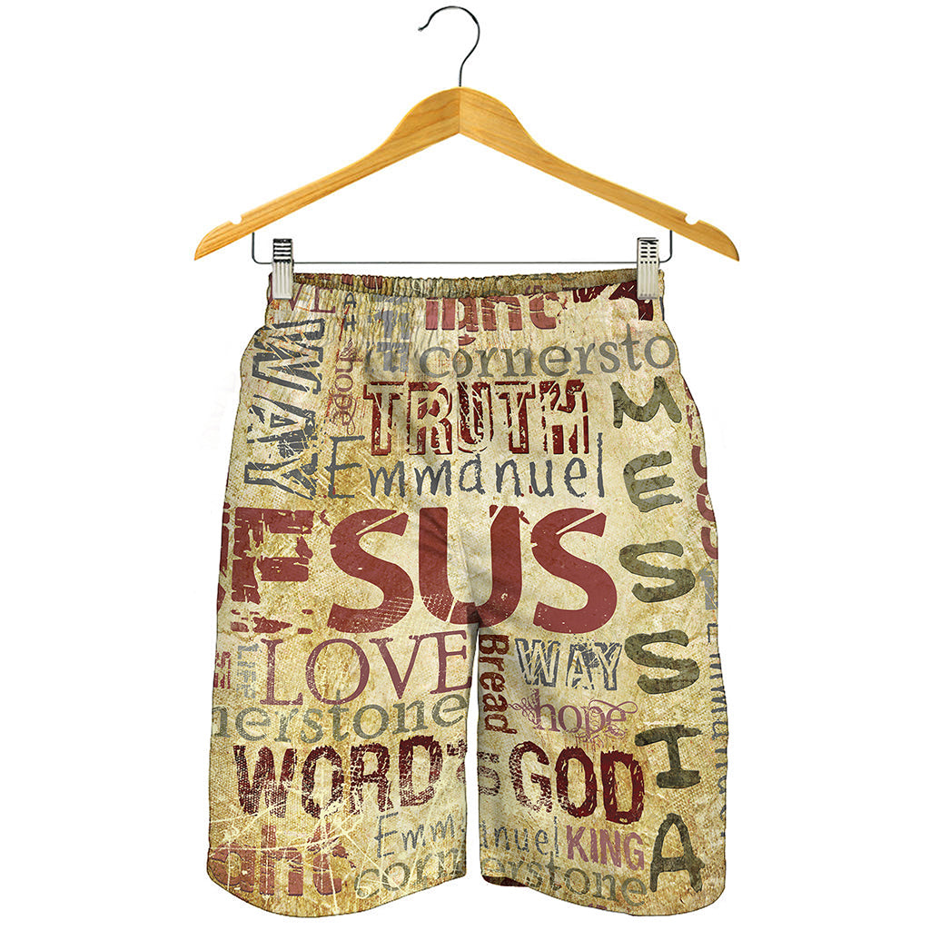 Religious Word Of God Print Men's Shorts