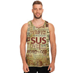 Religious Word Of God Print Men's Tank Top