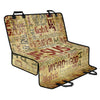 Religious Word Of God Print Pet Car Back Seat Cover