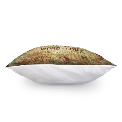 Religious Word Of God Print Pillow Cover
