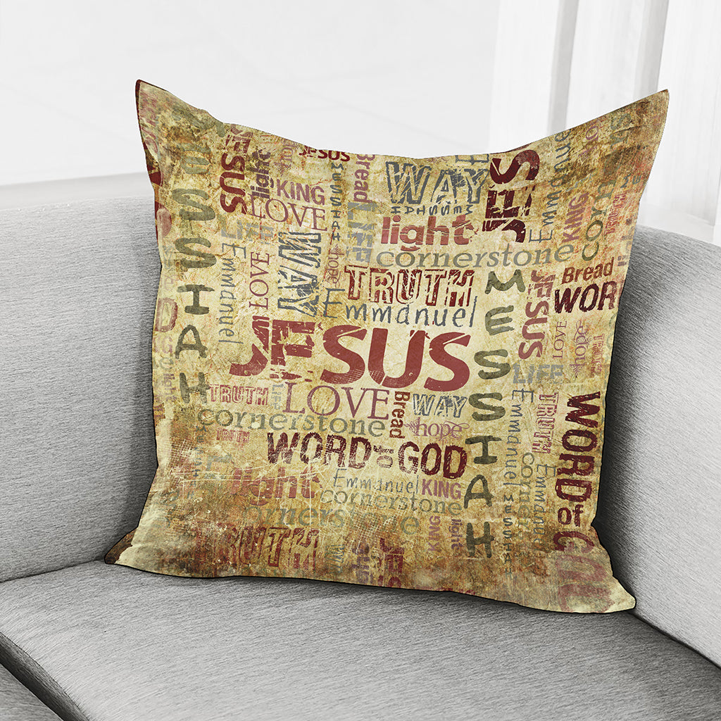 Religious Word Of God Print Pillow Cover