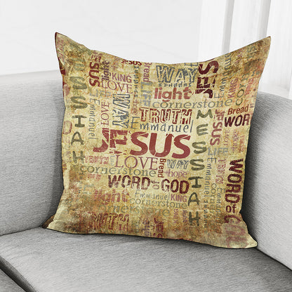 Religious Word Of God Print Pillow Cover