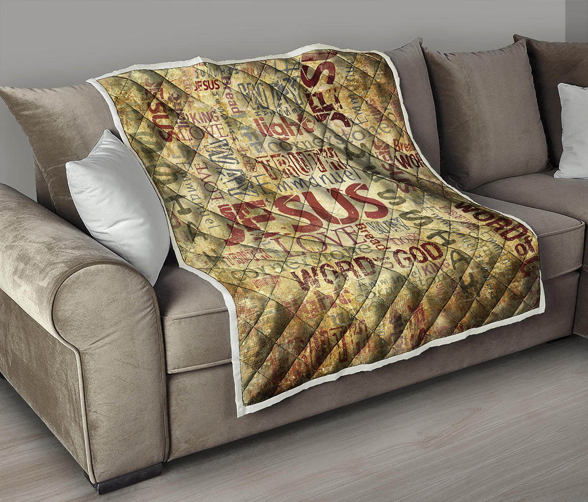 Religious Word Of God Print Quilt