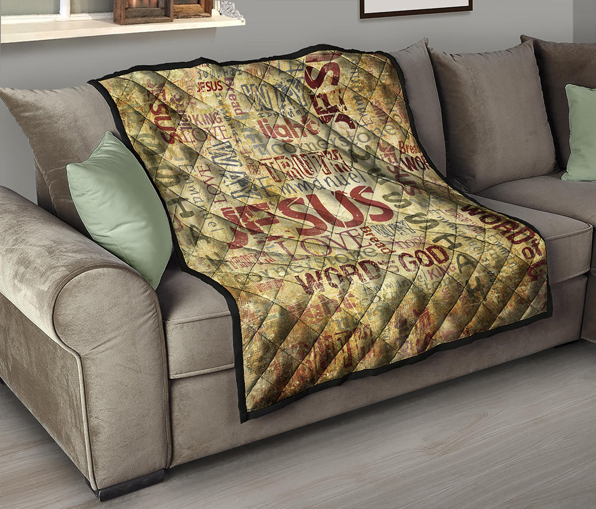 Religious Word Of God Print Quilt