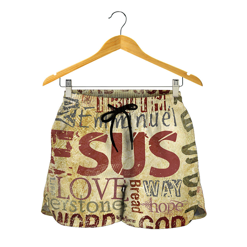 Religious Word Of God Print Women's Shorts