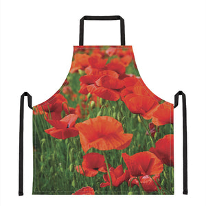 Remembrance Day Poppy Print Apron