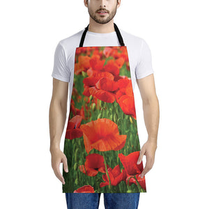 Remembrance Day Poppy Print Apron