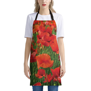 Remembrance Day Poppy Print Apron